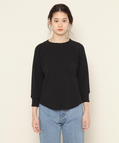 PAGEBOY（ページボーイ）の「【WEB限定】ワッフル7分袖プルオーバー（Tシャツ/カットソー・レディース・ホワイト/ブラック/アイボリー・FREE）」の17枚目の写真