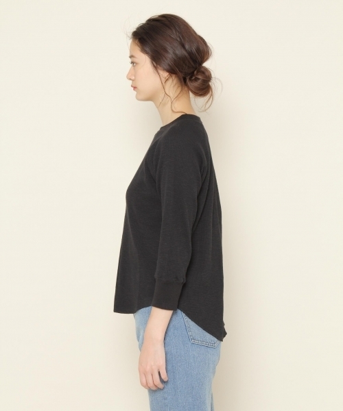 PAGEBOY（ページボーイ）の「【WEB限定】ワッフル7分袖プルオーバー（Tシャツ/カットソー・レディース・ホワイト/ブラック/アイボリー・FREE）」の18枚目の写真