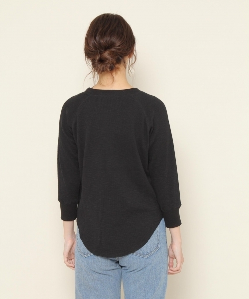 PAGEBOY（ページボーイ）の「【WEB限定】ワッフル7分袖プルオーバー（Tシャツ/カットソー・レディース・ホワイト/ブラック/アイボリー・FREE）」の19枚目の写真