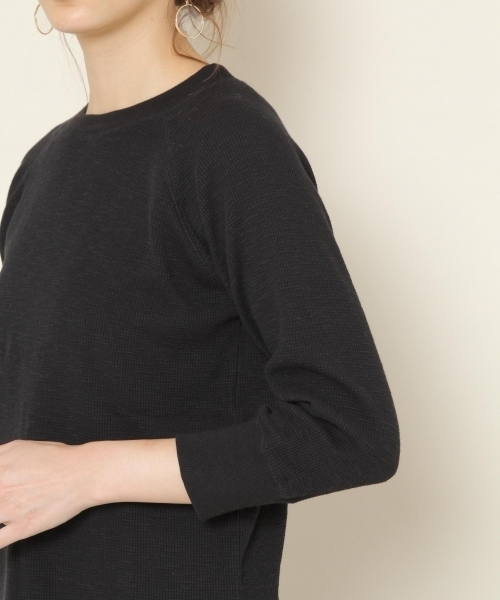 PAGEBOY（ページボーイ）の「【WEB限定】ワッフル7分袖プルオーバー（Tシャツ/カットソー・レディース・ホワイト/ブラック/アイボリー・FREE）」の21枚目の写真