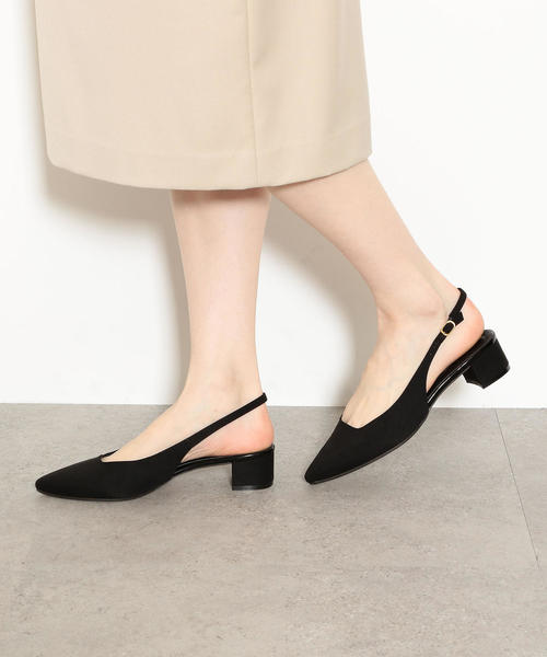 green label relaxing（グリーンレーベルリラクシング）の「KFC ポインテッドバックバンド パンプス（3.5cmヒール） ◆（パンプス・レディース・ブラック/ブラウン/ワインレッド・S/M/L）」の9枚目の写真