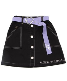 algy | ベルト付き前ボタンスカート(スカート)