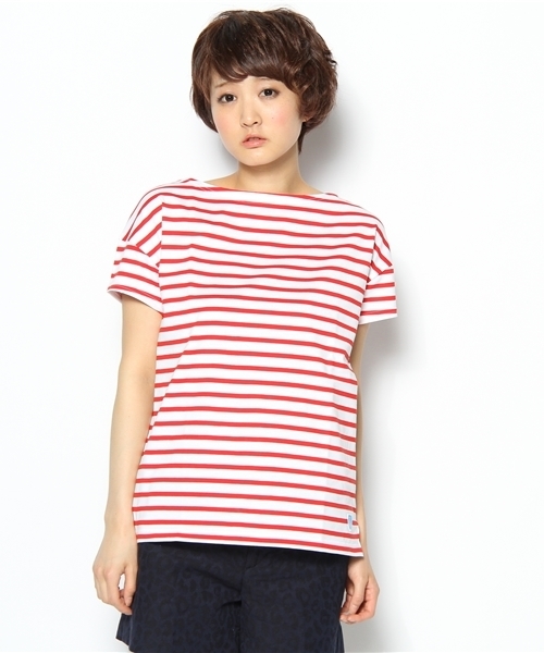 ORCIVAL（オーシバル）の「[ORCIVAL(オーシバル)] 40/2BOR S/S POカットソー（Tシャツ/カットソー・レディース・レッド/ロイヤルブルー・フリー）」の3枚目の写真