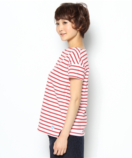 ORCIVAL（オーシバル）の「[ORCIVAL(オーシバル)] 40/2BOR S/S POカットソー（Tシャツ/カットソー・レディース・レッド/ロイヤルブルー・フリー）」の4枚目の写真