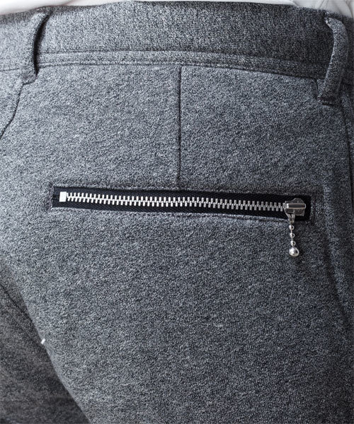 NANO universe(ナノユニバース)の「Jerseyスラックス クロップド(スラックス・メンズ・グレー/チャコール・SMALL/MEDIUM/LARGE/X-LARGE)」の8枚目の写真