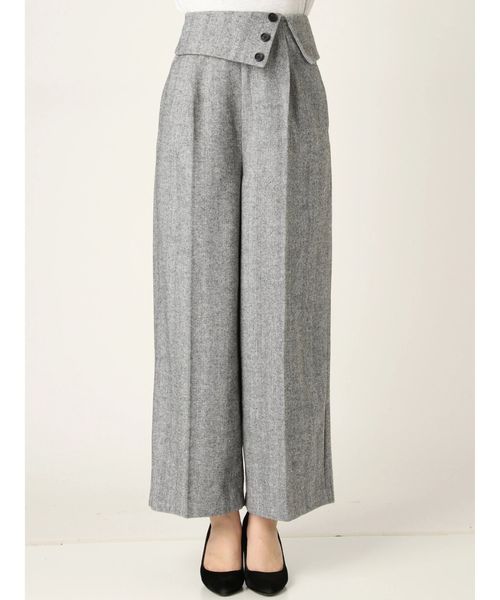 MURUA（ムルーア）の「タックワイドパンツ（その他パンツ・レディース・グレー/ブラック/ブラウン・1/2）」の19枚目の写真