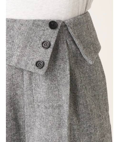 MURUA（ムルーア）の「タックワイドパンツ（その他パンツ・レディース・グレー/ブラック/ブラウン・1/2）」の4枚目の写真