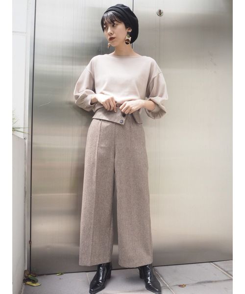 MURUA（ムルーア）の「タックワイドパンツ（その他パンツ・レディース・グレー/ブラック/ブラウン・1/2）」の21枚目の写真