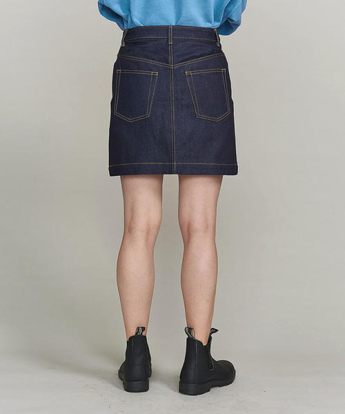 BEAUTY&YOUTH UNITED ARROWS(ビューティーアンドユースユナイテッドアローズ)の「BY デニム5ポケットミニスカート ◆(デニムスカート・レディース・ネイビー・SMALL/MEDIUM)」の4枚目の写真