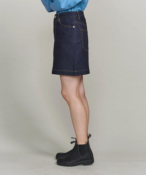 BEAUTY&YOUTH UNITED ARROWS(ビューティーアンドユースユナイテッドアローズ)の「BY デニム5ポケットミニスカート ◆(デニムスカート・レディース・ネイビー・SMALL/MEDIUM)」の6枚目の写真