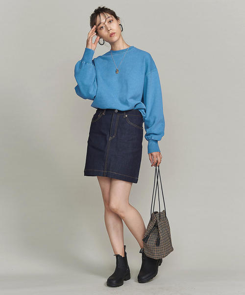 BEAUTY&YOUTH UNITED ARROWS(ビューティーアンドユースユナイテッドアローズ)の「BY デニム5ポケットミニスカート ◆(デニムスカート・レディース・ネイビー・SMALL/MEDIUM)」の7枚目の写真