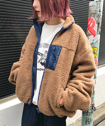 apres jour | もこもこ配色ボアブルゾン【ZOZOTOWN限定アイテム】(ブルゾン)