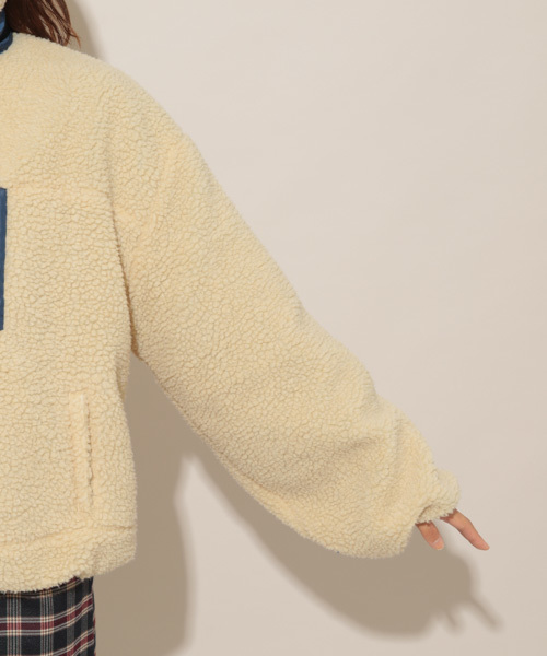 apres jour（アプレジュール）の「もこもこ配色ボアブルゾン【ZOZOTOWN限定アイテム】（ブルゾン・レディース・クリーム/キャメル・フリー）」の11枚目の写真