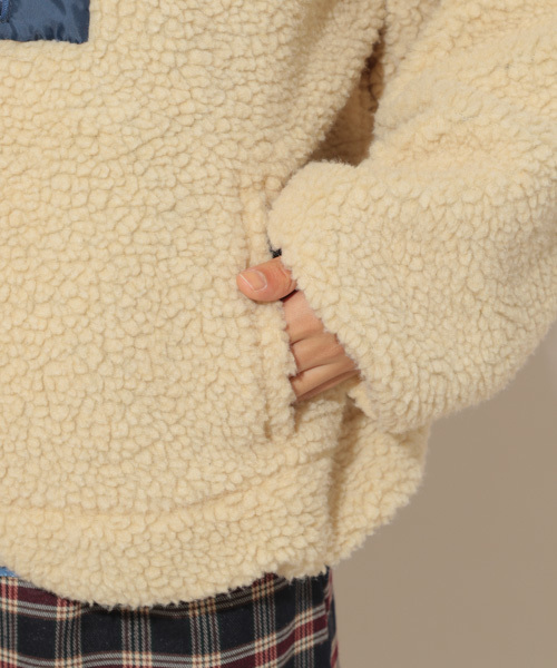 apres jour（アプレジュール）の「もこもこ配色ボアブルゾン【ZOZOTOWN限定アイテム】（ブルゾン・レディース・クリーム/キャメル・フリー）」の12枚目の写真