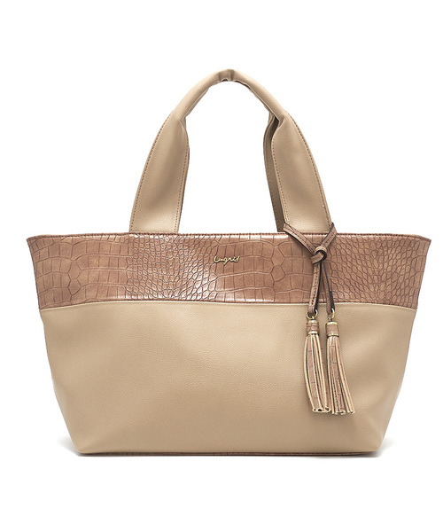 Ungrid（アングリッド）の「【Ungrid/アングリッド】　クロコ風型押しバッグ・ポーチ・サイフ　スペシャル3点SET（トートバッグ・レディース・ブラック/ベージュ/グレー・FREE）」の16枚目の写真