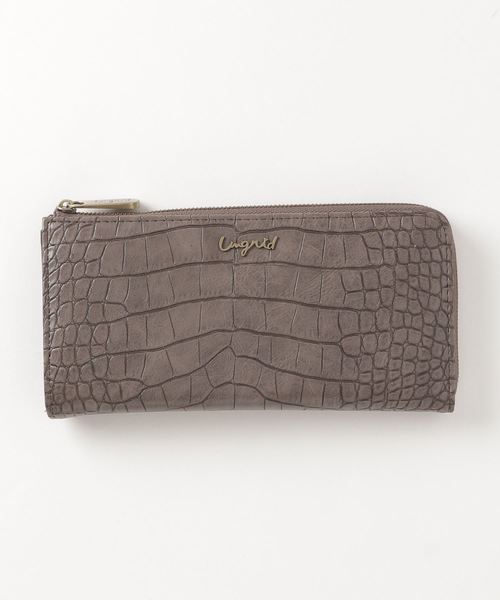 Ungrid（アングリッド）の「【Ungrid/アングリッド】　クロコ風型押しバッグ・ポーチ・サイフ　スペシャル3点SET（トートバッグ・レディース・ブラック/ベージュ/グレー・FREE）」の6枚目の写真