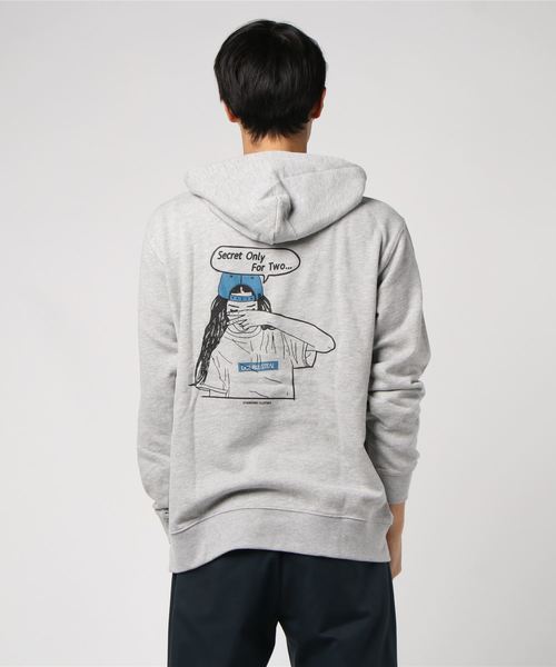 DOUBLE STEAL（ダブルスティール）の「BOXLOGO Girl 裏毛パーカー（パーカー・メンズ・ブラック/グレー系その他/グレー系その他2・MEDIUM/LARGE/X-LARGE）」の6枚目の写真