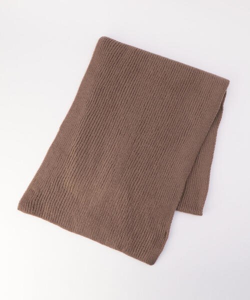 BEAUTY&YOUTH UNITED ARROWS（ビューティーアンドユースユナイテッドアローズ）の「BY アクリルリブニットストール ◆（ストール/ショール・レディース・モカ/オフホワイト/グレー/ブラック/ネイビー・FREE）」の8枚目の写真