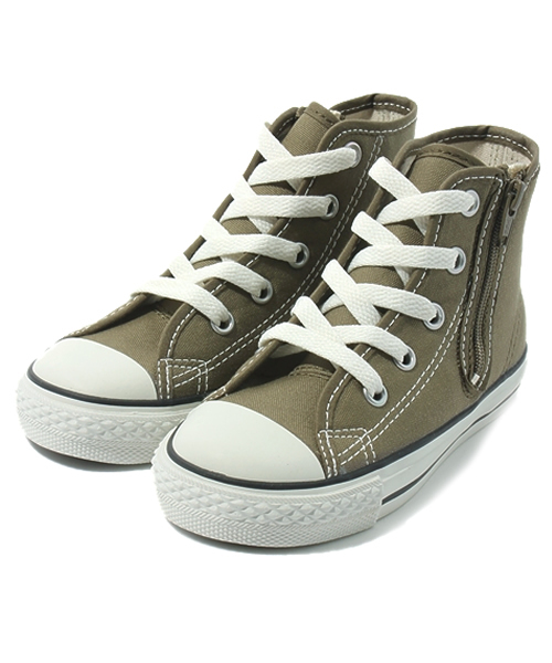 BEAUTY&YOUTH UNITED ARROWS（ビューティーアンドユースユナイテッドアローズ）の「BK CONVERSE オールスターハイカット COLOUR スニーカー ◆（スニーカー・キッズ・ピンク/オリーブ・15cm/16cm/17cm/18cm/19cm）」の2枚目の写真