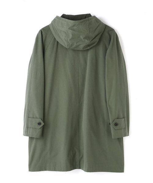 MARGARET HOWELL（マーガレットハウエル）の「DRY COTTON LIGHT CANVAS（ステンカラーコート・メンズ・ネイビー/グリーン・SMALL/MEDIUM/LARGE/X-LARGE）」の6枚目の写真