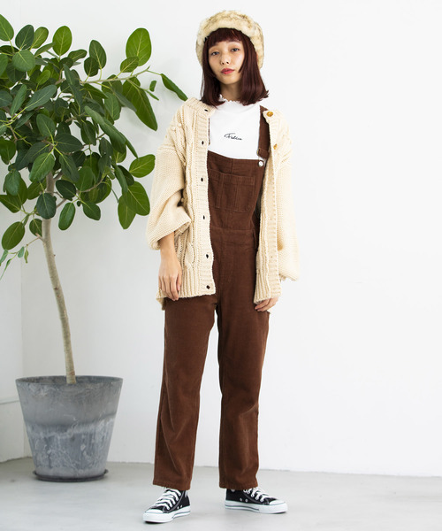 WEGO（ウィゴー）の「WEGO/ケーブルミドルカーディガン（カーディガン/ボレロ・レディース・ピンク/ライトブラウン/ライトベージュ・FREE）」の17枚目の写真