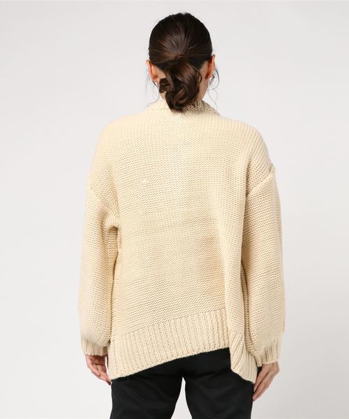 WEGO（ウィゴー）の「WEGO/ケーブルミドルカーディガン（カーディガン/ボレロ・レディース・ピンク/ライトブラウン/ライトベージュ・FREE）」の5枚目の写真