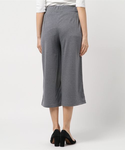 Petit Honfleur（プチオンフルール）の「裏起毛ワイドパンツ（その他パンツ・レディース・ブラック/チャコールグレー/ネイビー・M size/L size/LL）」の4枚目の写真