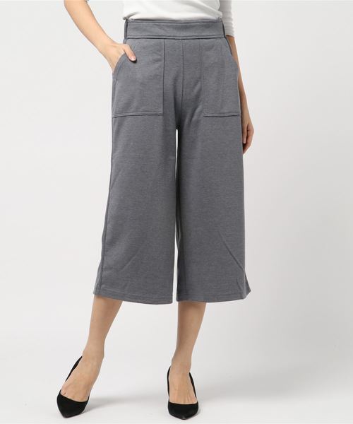 Petit Honfleur（プチオンフルール）の「裏起毛ワイドパンツ（その他パンツ・レディース・ブラック/チャコールグレー/ネイビー・M size/L size/LL）」の13枚目の写真