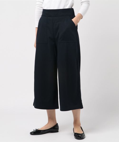 Petit Honfleur（プチオンフルール）の「裏起毛ワイドパンツ（その他パンツ・レディース・ブラック/チャコールグレー/ネイビー・M size/L size/LL）」の14枚目の写真