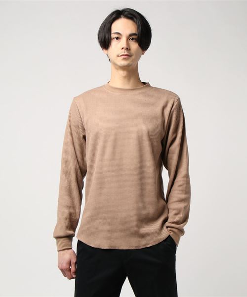 【BLUE STANDARD】ビッグワッフルロンT 【BLUE STANDARD】ビッグワッフルロンT