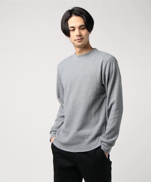 【BLUE STANDARD】ビッグワッフルロンT 【BLUE STANDARD】ビッグワッフルロンT