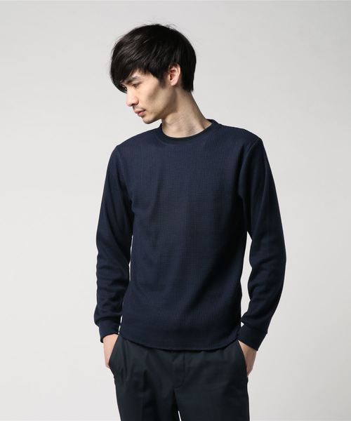 【BLUE STANDARD】ビッグワッフルロンT 【BLUE STANDARD】ビッグワッフルロンT