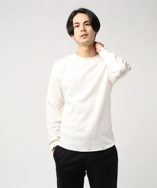 【BLUE STANDARD】ビッグワッフルロンT 【BLUE STANDARD】ビッグワッフルロンT