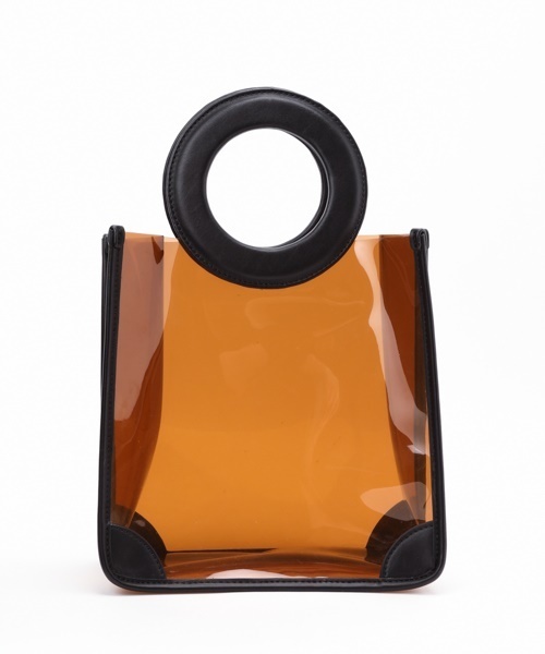 Casselini（キャセリーニ）の「クリアオーストリッチハンドルバッグ（ハンドバッグ・レディース・ブラック/パープル/ブラウン/ピンク/オレンジ・FREE）」の6枚目の写真