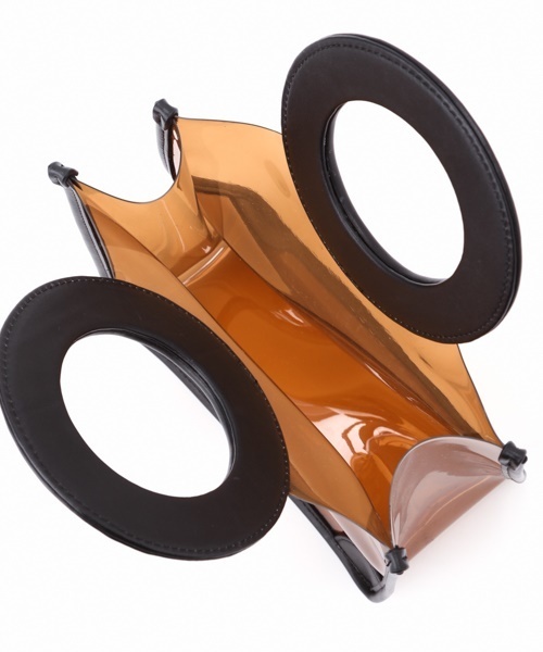 Casselini（キャセリーニ）の「クリアオーストリッチハンドルバッグ（ハンドバッグ・レディース・ブラック/パープル/ブラウン/ピンク/オレンジ・FREE）」の10枚目の写真