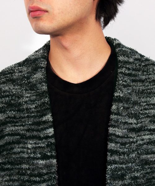 8(eight)(エイト)の「ニット コーディガン ロング丈(カーディガン/ボレロ・メンズ・ブラック/ベージュ・MEDIUM/LARGE)」の16枚目の写真