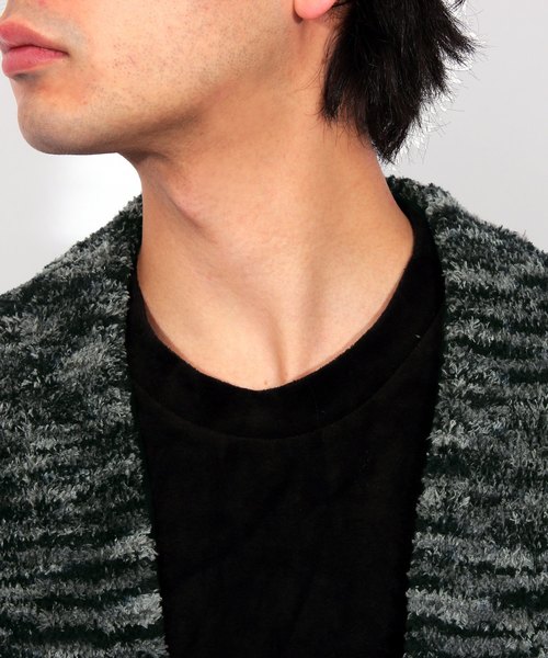 8(eight)(エイト)の「ニット コーディガン ロング丈(カーディガン/ボレロ・メンズ・ブラック/ベージュ・MEDIUM/LARGE)」の11枚目の写真