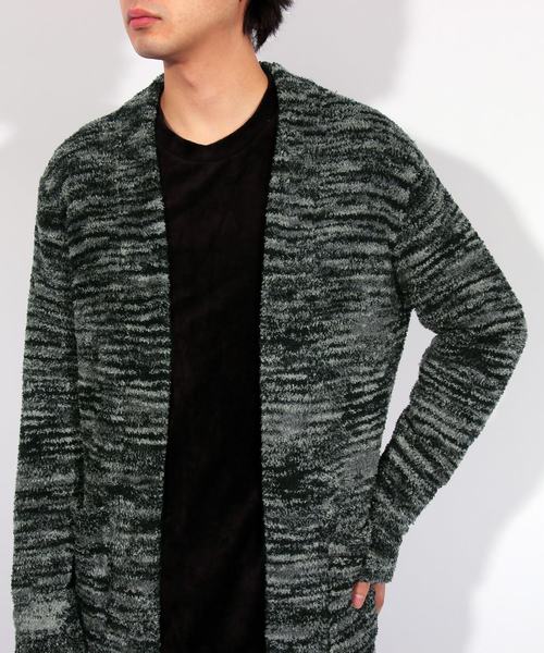 8(eight)(エイト)の「ニット コーディガン ロング丈(カーディガン/ボレロ・メンズ・ブラック/ベージュ・MEDIUM/LARGE)」の21枚目の写真