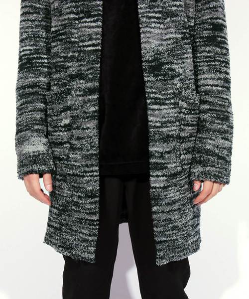 8(eight)(エイト)の「ニット コーディガン ロング丈(カーディガン/ボレロ・メンズ・ブラック/ベージュ・MEDIUM/LARGE)」の19枚目の写真
