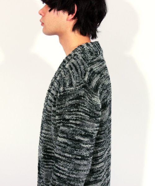 8(eight)(エイト)の「ニット コーディガン ロング丈(カーディガン/ボレロ・メンズ・ブラック/ベージュ・MEDIUM/LARGE)」の12枚目の写真
