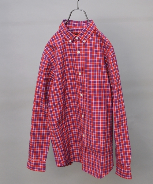 SHIPS JET BLUE(シップスジェットブルー)の「JB: 【ROBERT KAUFMAN】 プレイド/ボタンダウンシャツ■(シャツ/ブラウス・メンズ・ホワイト系その他/ブラック系その他/ブルー系その他/レッド系その他・SMALL/LARGE/MEDIUM)」の4枚目の写真