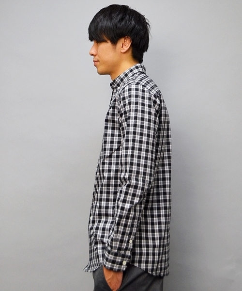 SHIPS JET BLUE(シップスジェットブルー)の「JB: 【ROBERT KAUFMAN】 プレイド/ボタンダウンシャツ■(シャツ/ブラウス・メンズ・ホワイト系その他/ブラック系その他/ブルー系その他/レッド系その他・SMALL/LARGE/MEDIUM)」の5枚目の写真