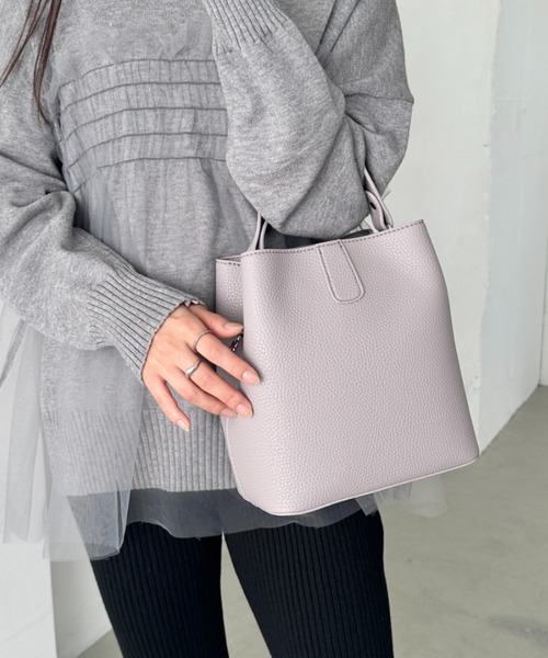 CLEA(クレア)の「2WAYワンハンドルバッグ(ハンドバッグ・レディース・ブラック/キャメル/グレイッシュベージュ/ベージュ/ブラウン・FREE)」の19枚目の写真