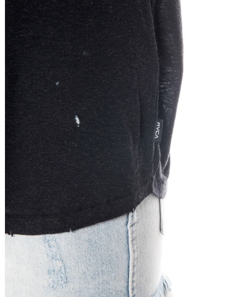 RVCA（ルーカ）の「RVCA レディース  BRIX V-NECK T-SHIRT Ｔシャツ/Vネック/ポケットTシャツ（Tシャツ/カットソー・レディース・ブラック/ベージュ・SMALL/X-SMALL）」の10枚目の写真