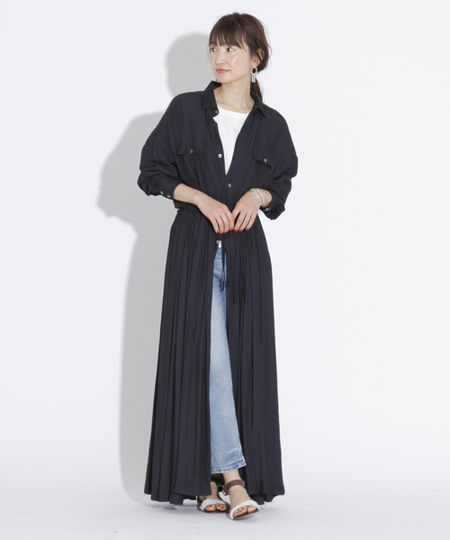 upperhights(アッパーハイツ)の「upper hights VICTTORIA(シャツワンピース・レディース・ブラック・1)」の8枚目の写真