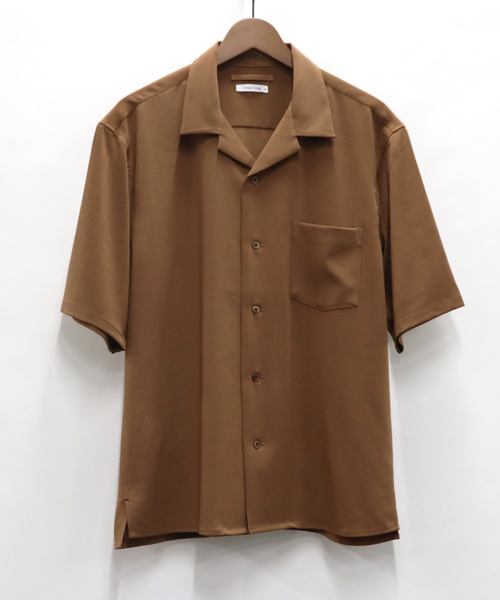 Confirm（コンファーム）の「Confirm / コンファーム レーヨンタッチオープンカラーシャツ（シャツ/ブラウス・メンズ・ネイビー/ベージュ/ピンク/キャメル・M/L）」の3枚目の写真