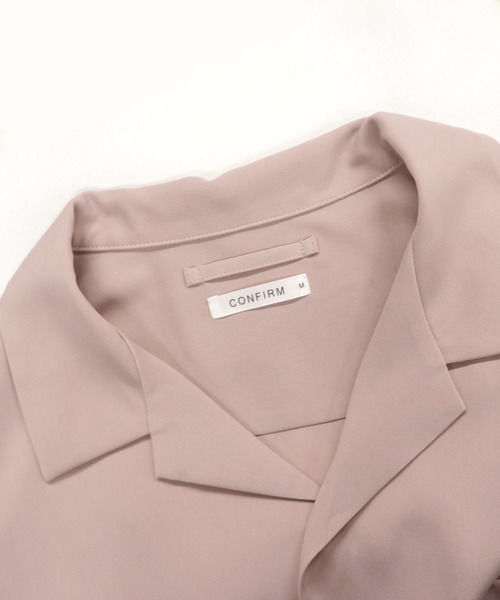 Confirm（コンファーム）の「Confirm / コンファーム レーヨンタッチオープンカラーシャツ（シャツ/ブラウス・メンズ・ネイビー/ベージュ/ピンク/キャメル・M/L）」の7枚目の写真