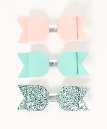 Catherine Cottage（キャサリンコテージ）の「リボンヘアクリップ3点セット（バレッタ/ヘアクリップ・キッズ）」