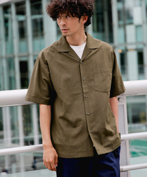 GLOBAL WORK | ハイブリッドリネンオープンカラー/832659(シャツ/ブラウス)