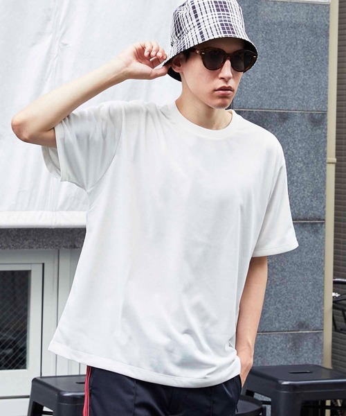 MAISON SPECIAL（メゾンスペシャル）の「“365” テックファブリックショートスリーブカットソー 【MAISON SPECIAL/メゾンスペシャル】（Tシャツ/カットソー・メンズ・ブラック/オフホワイト/オレンジ/ラベンダー・44/46/48）」の2枚目の写真